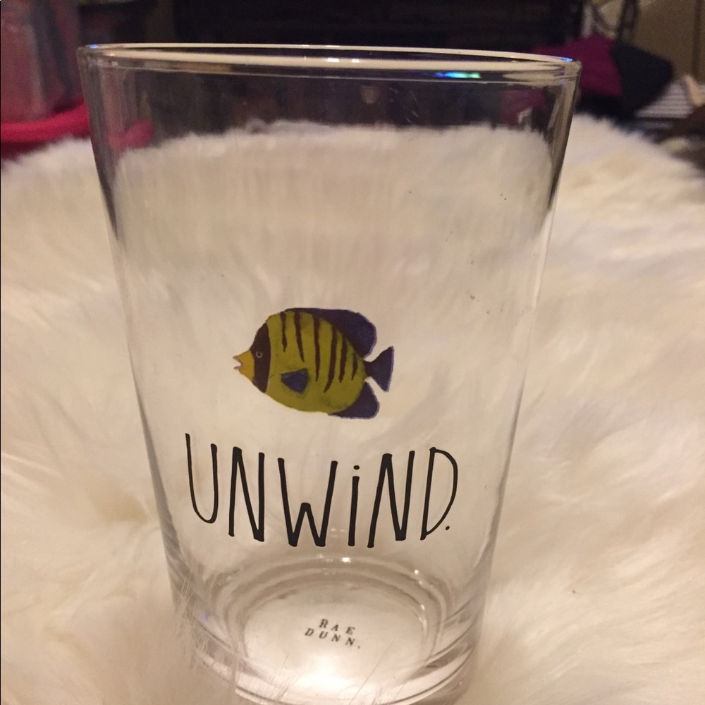 Rae Dunn Glass | Fish 🐠 | “Unwind”